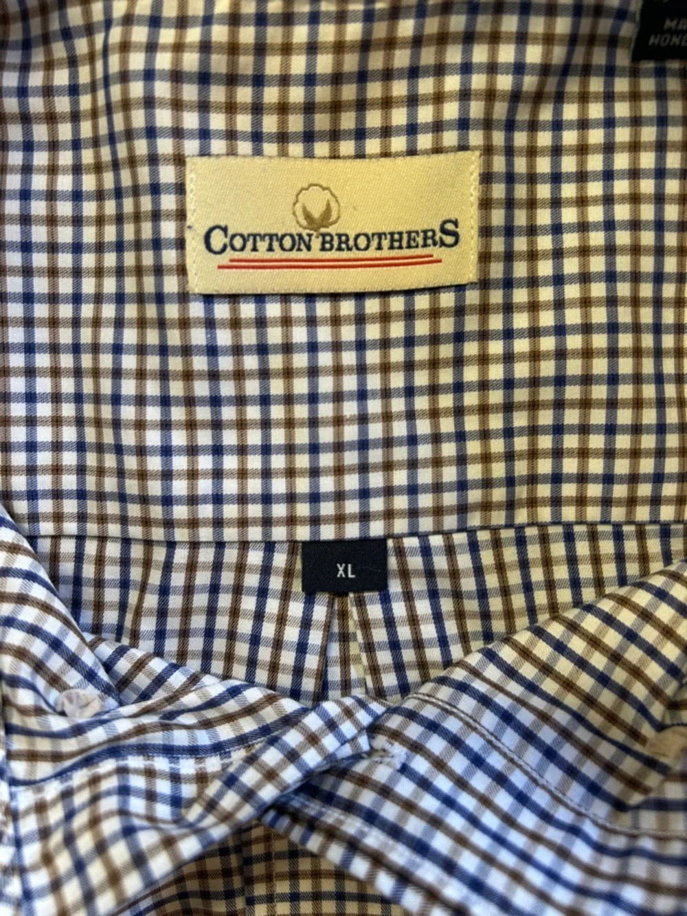 Cotton Brothers long sleeve button down collar shirt.  XL - Picture 8 of 8